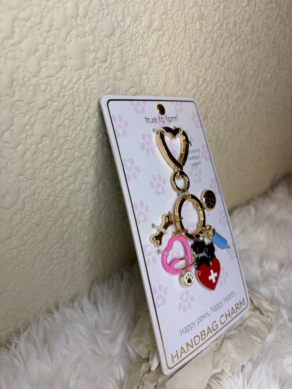 True to Form Vet Handbag Charm Keychain Dog Cat Pet Nurse Bag Charm NWT - Picture 4 of 5